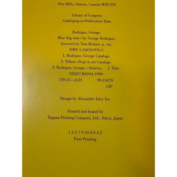 SIGNED George Rodrigue BLUE DOG MAN (1999) Hardcover First Printing Art Book - Picture 8 of 9